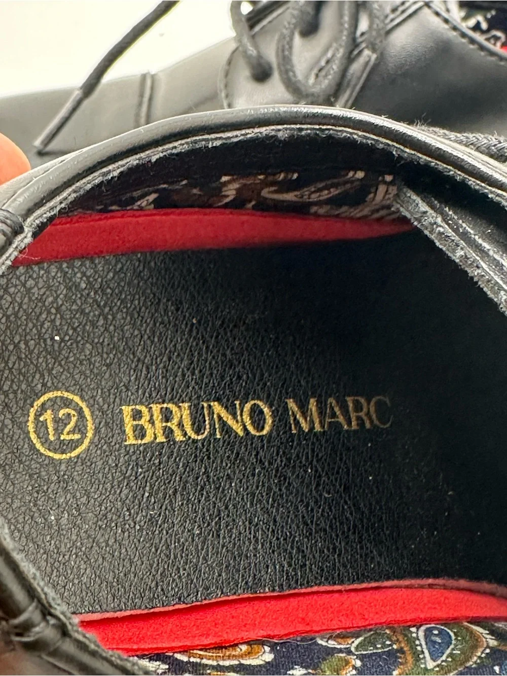 Bruno Marc Boys Sz 12 Black Leather Cap Toe Lace-Up Oxford Dress Shoes NWOT